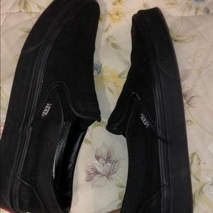Black slip on vans